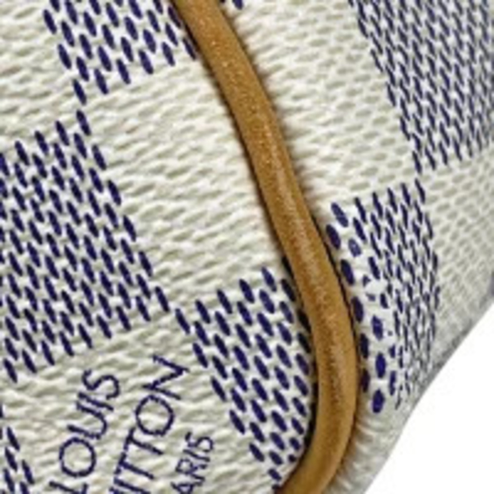 Louis Vuitton Keepall Bandoulire Shoulder Bag Boston Damier Azur White - Picture 6 of 7